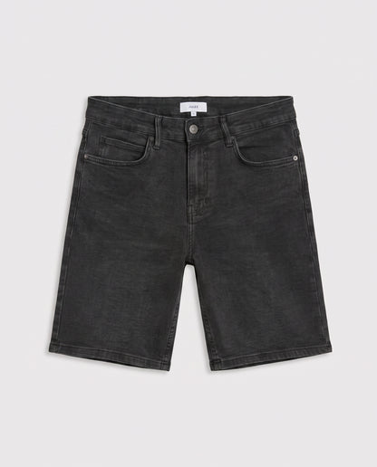 Short en jean Noir
