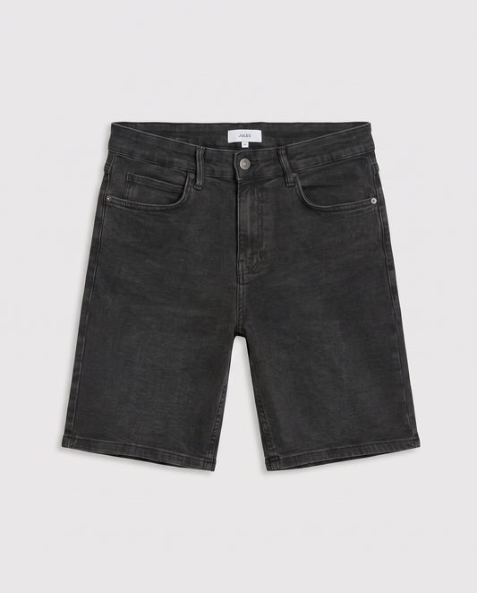 Short en jean Noir