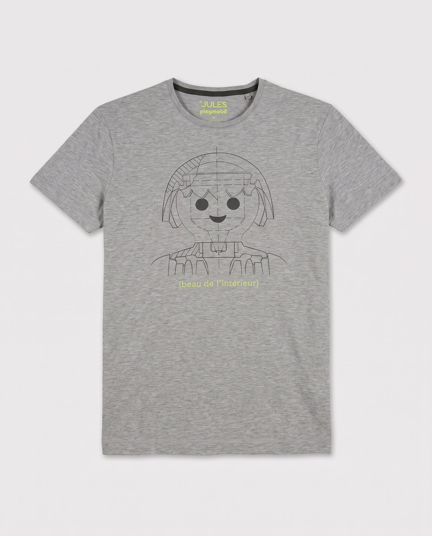 t-shirt gris playmobil