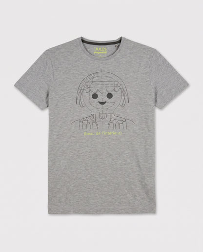 t-shirt gris playmobil
