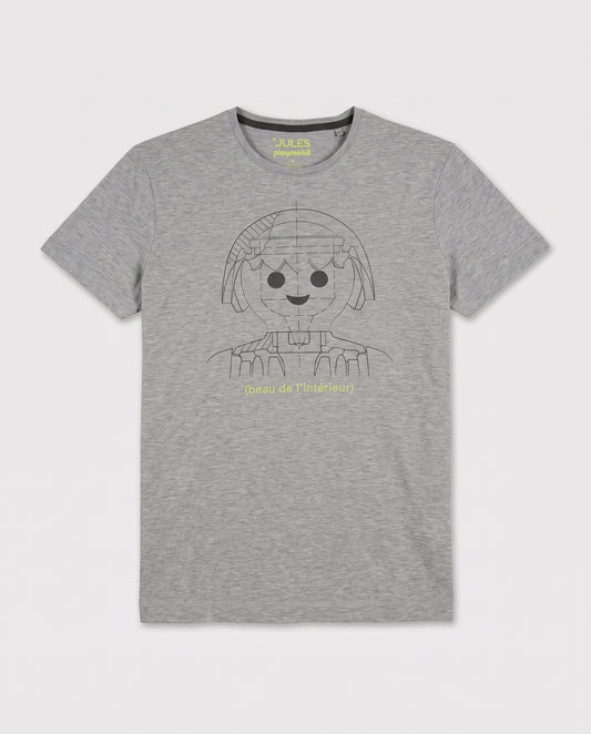 t-shirt gris playmobil