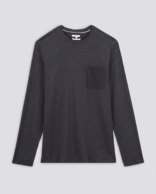 Tee shirt piqué sur poche contrastée