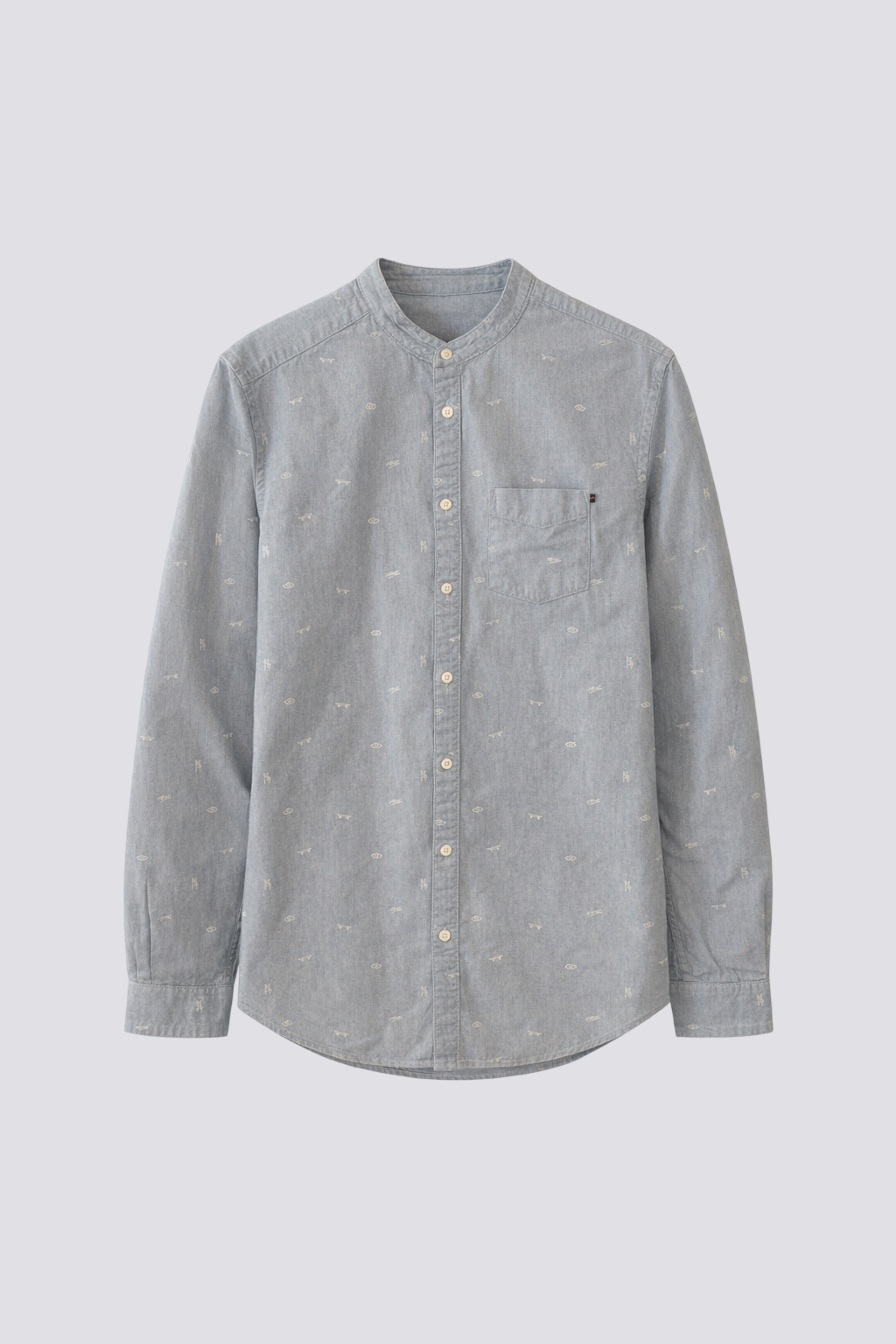 Chemise Chambray Imprimé Regular