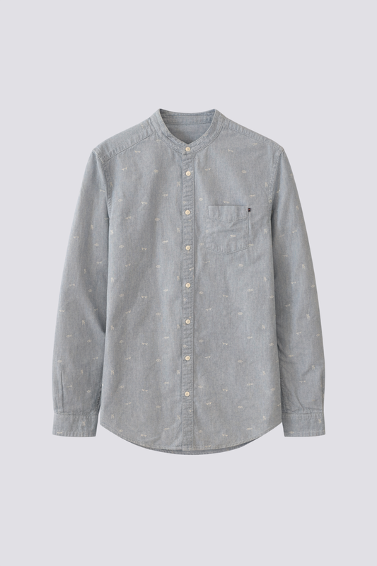 Chemise Chambray Imprimé Regular