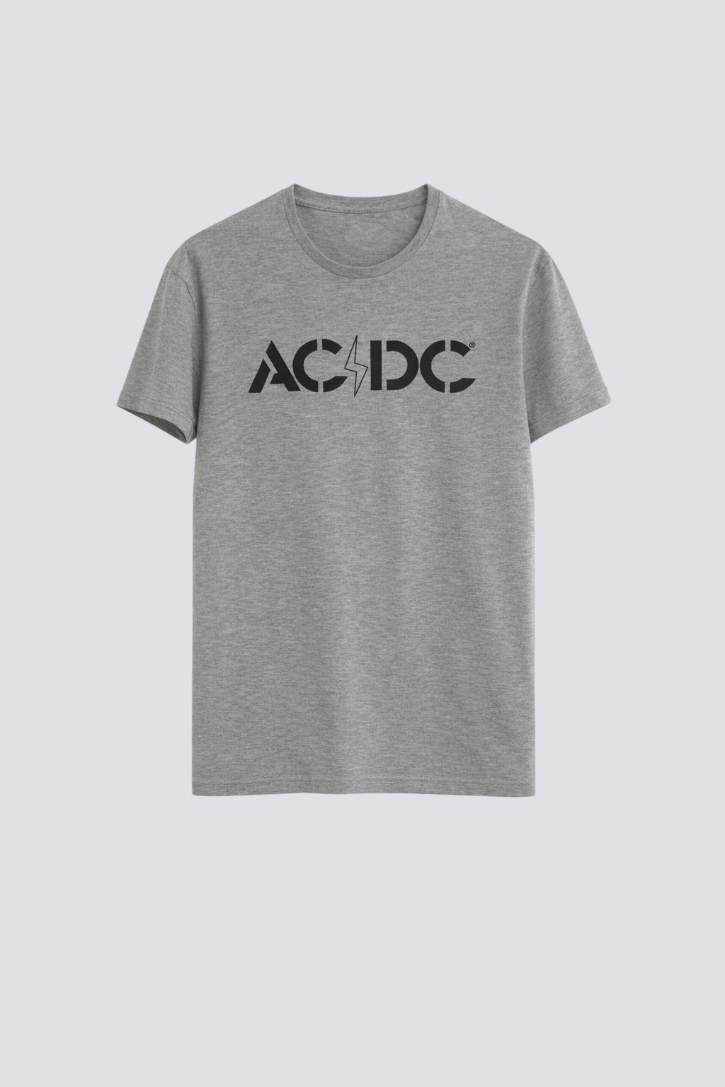 Tee shirt col rond imprimé AC DC