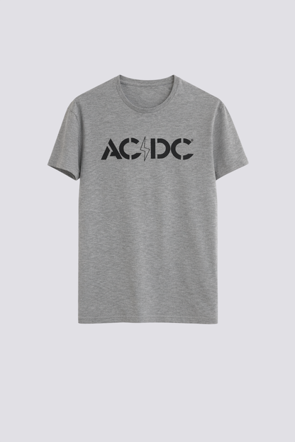 Tee shirt col rond imprimé AC DC