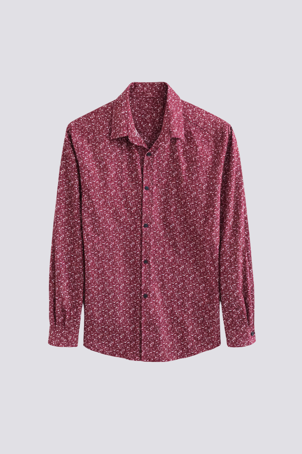 Chemise stretch motif floral ajustée