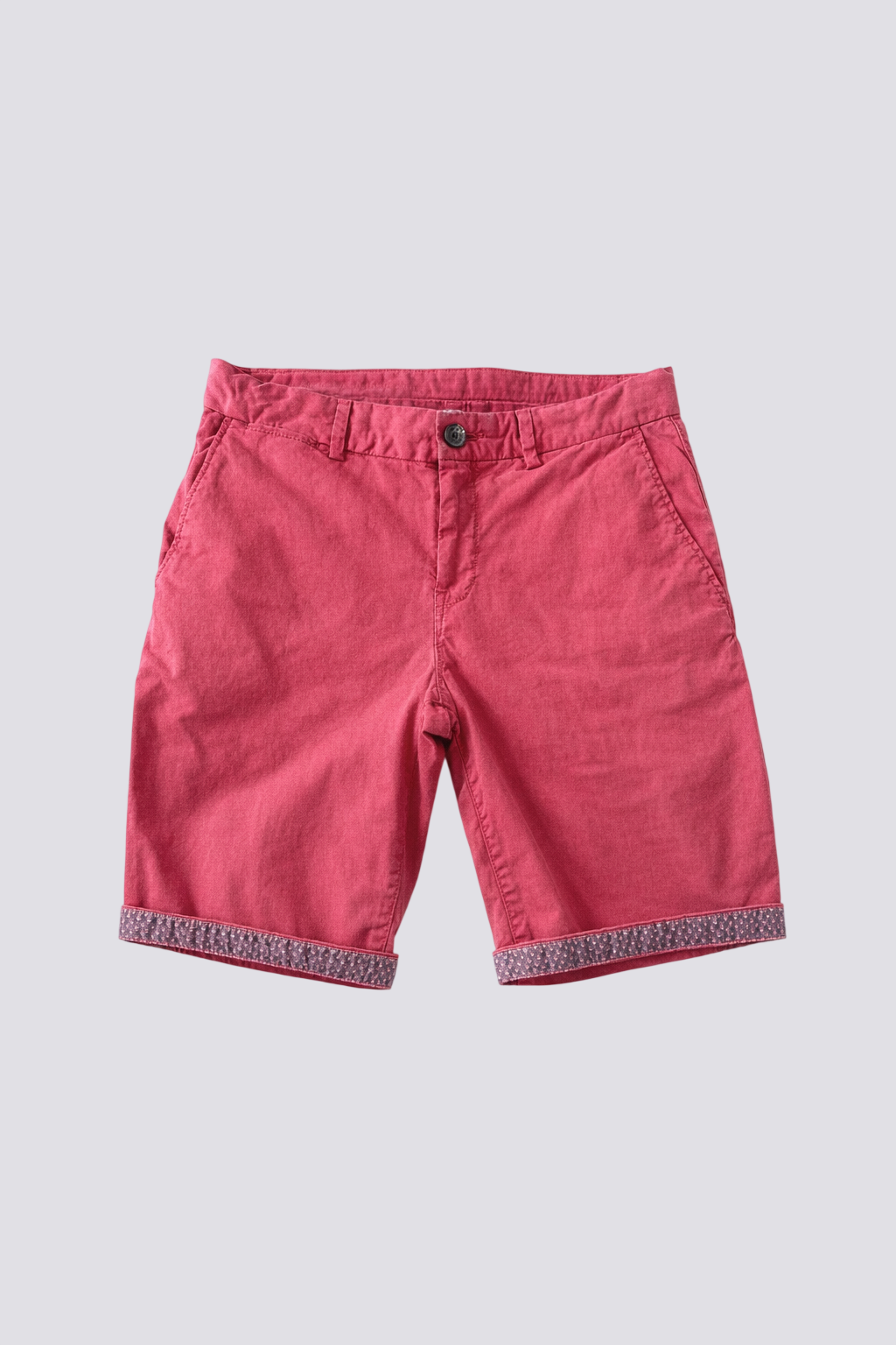 Bermuda coton stretch avec ceinture