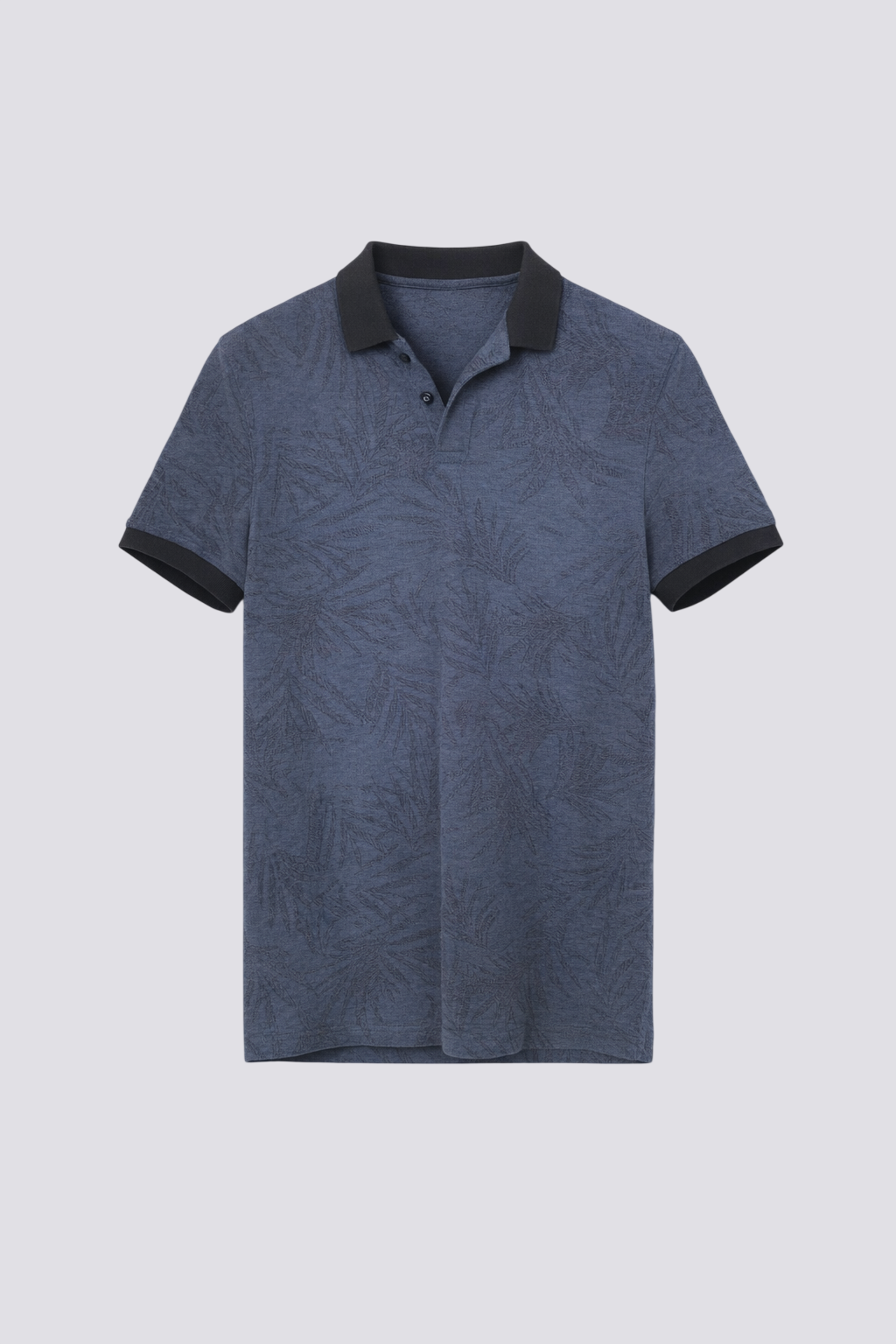 Polo imprimé all over feuillages