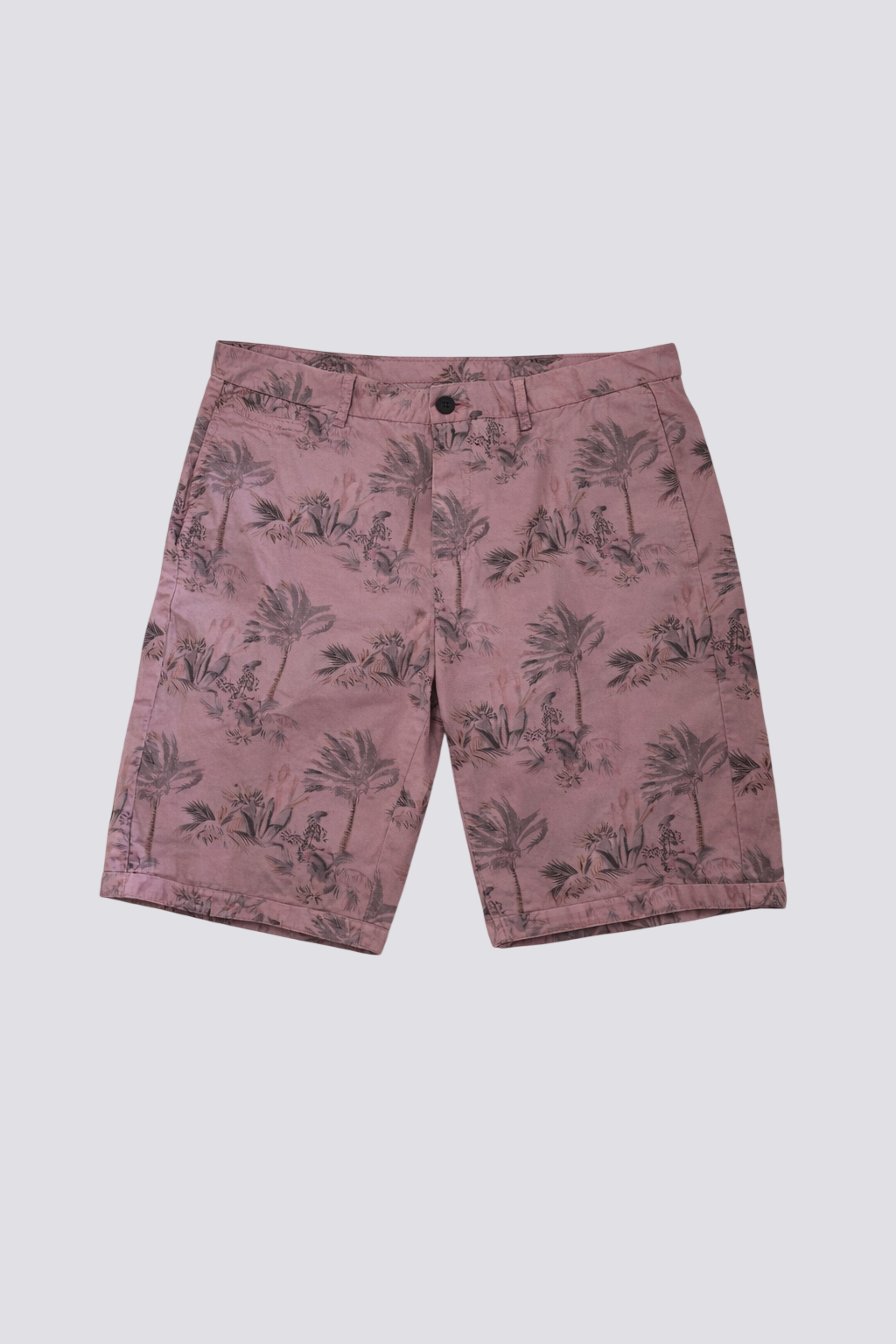 Bermuda chino imprimé palmiers