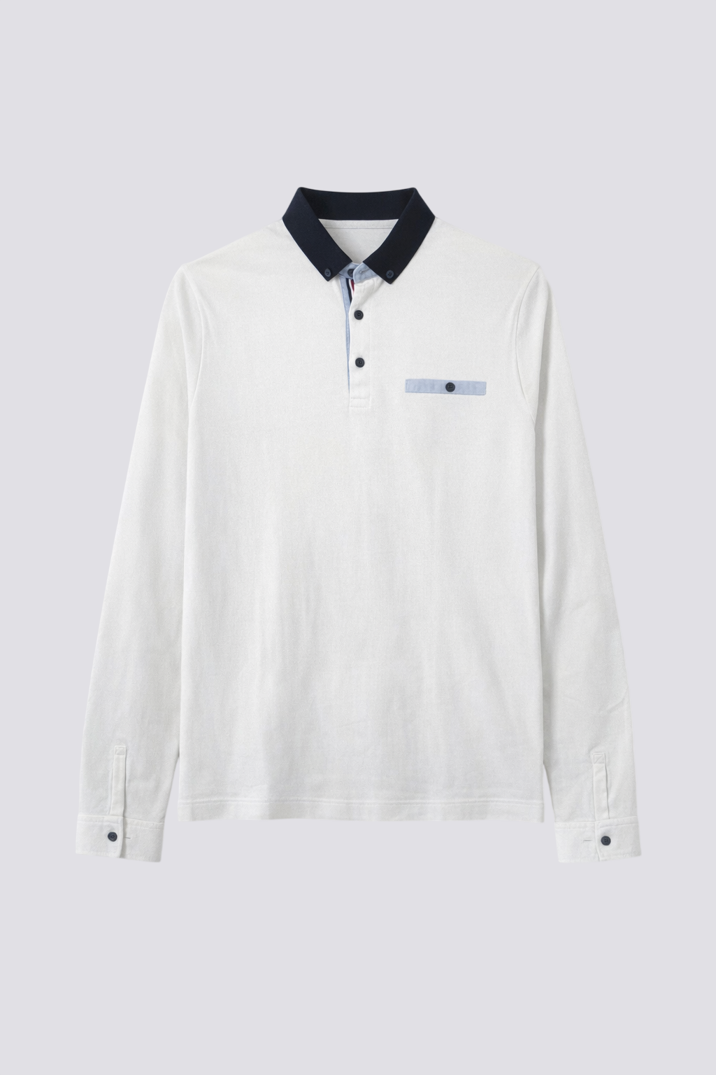 Polo piqué col boutonné