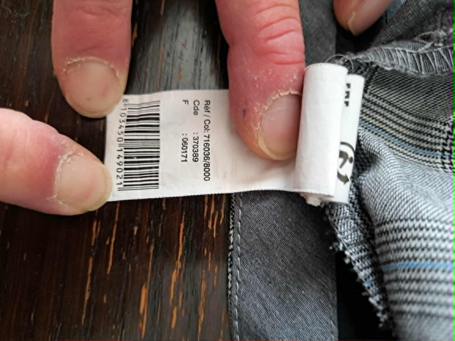 Pantalon à carreaux
