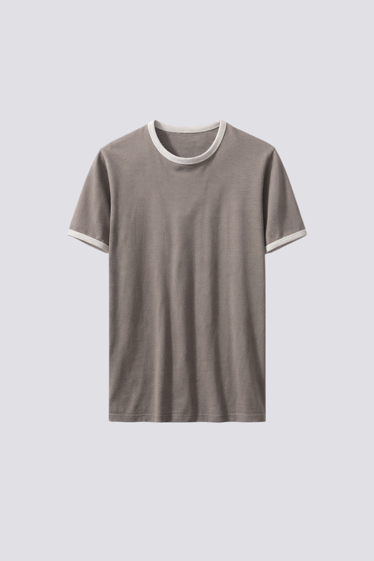 Tee shirt gris marron