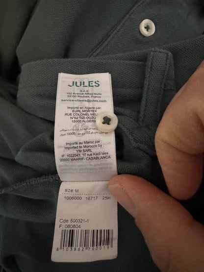 Polo manches longues piqué uni - Vert taille M