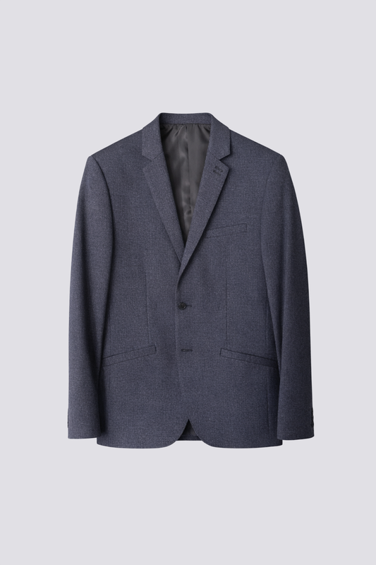 Veste chic marine finement chiné