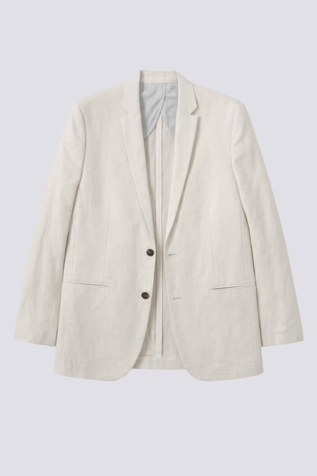 Veste de costume slim coton lin