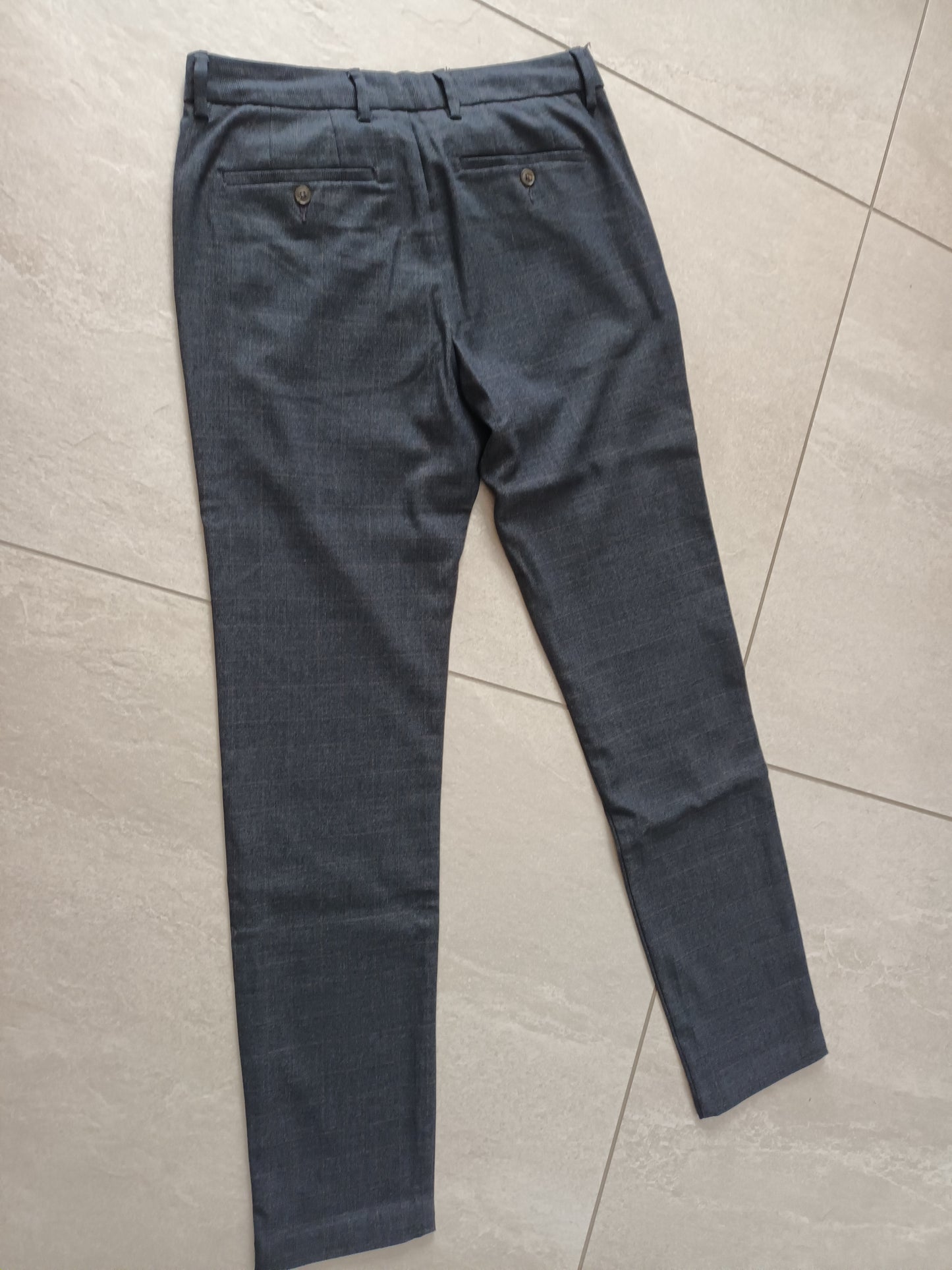 Pantalon chino slim à carreaux