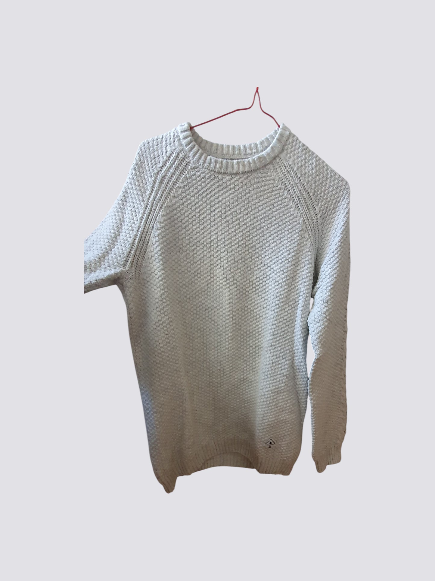 Pull blanc en coton